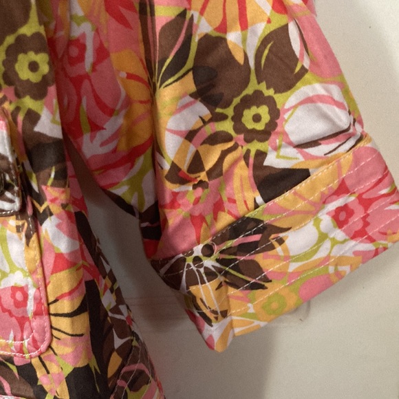 SPORTELLE💫 Women’s Floral Button-Up Stretch Jacket Blazer - Picture 8 of 12